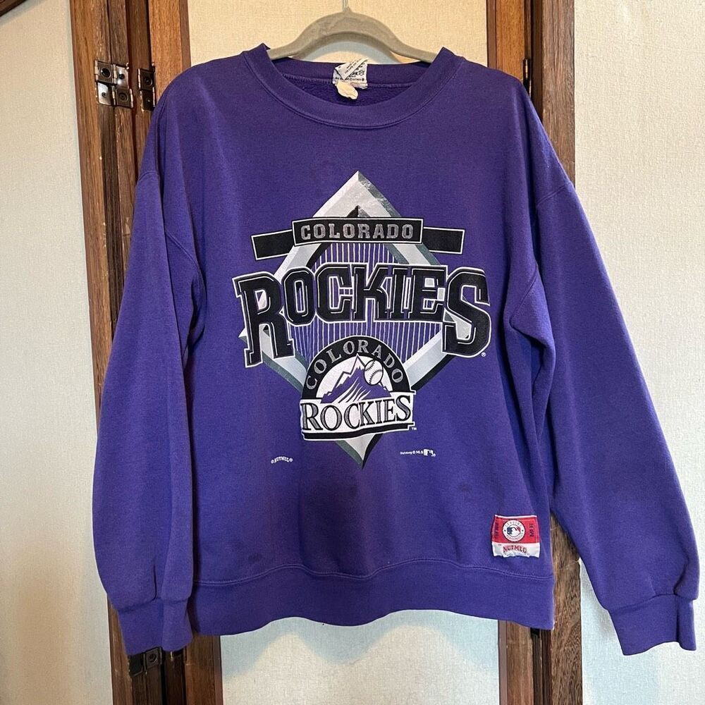 Vintage Purple Colorado Rockies Crewneck